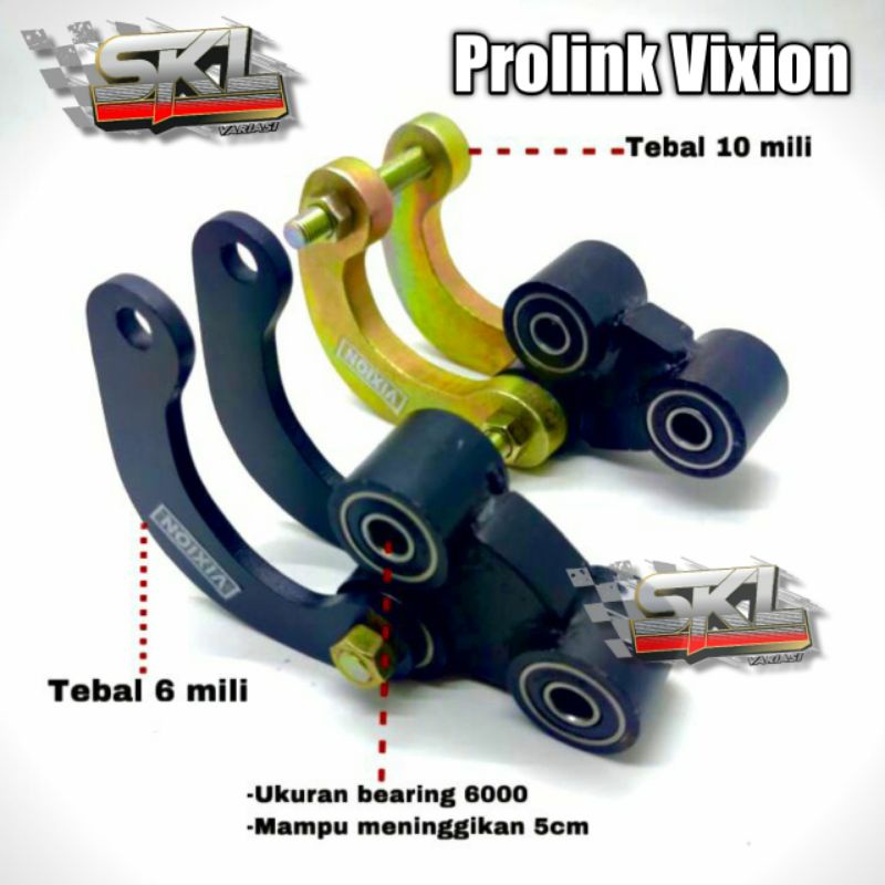 Paket Segitiga Prolink Vixion Plus Conrod Peninggi Shock Belakang Monoshock Vixion Old New Nvl Nva R 2017 2018 2019 2020