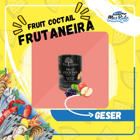 

Buah Kaleng Fruit Cocktail Koktail Frutaneira Buah Segar Fresh Praktis