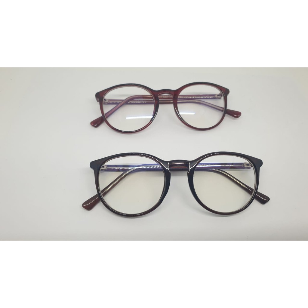 KACAMATA BULAT MINUS PRIA WANITA | PLASTIK KEKINIAN