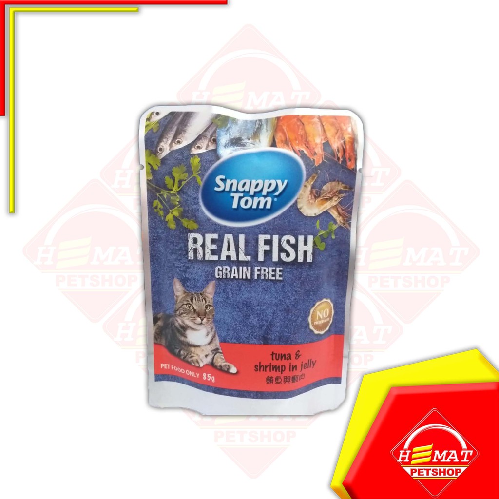 Makanan Kucing Basah Adult Snappy Tom 85 Gram - Pouch Sachet Wet Food