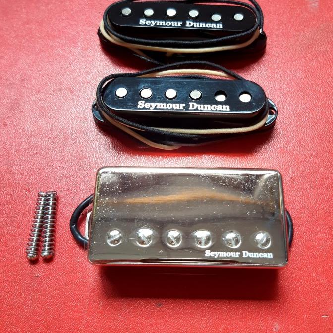 Set Pickup HSS SEYMOUR DUNCAN TB-14 CUSTOM V Trembucker + SSL-1 Star Seller Termurah
