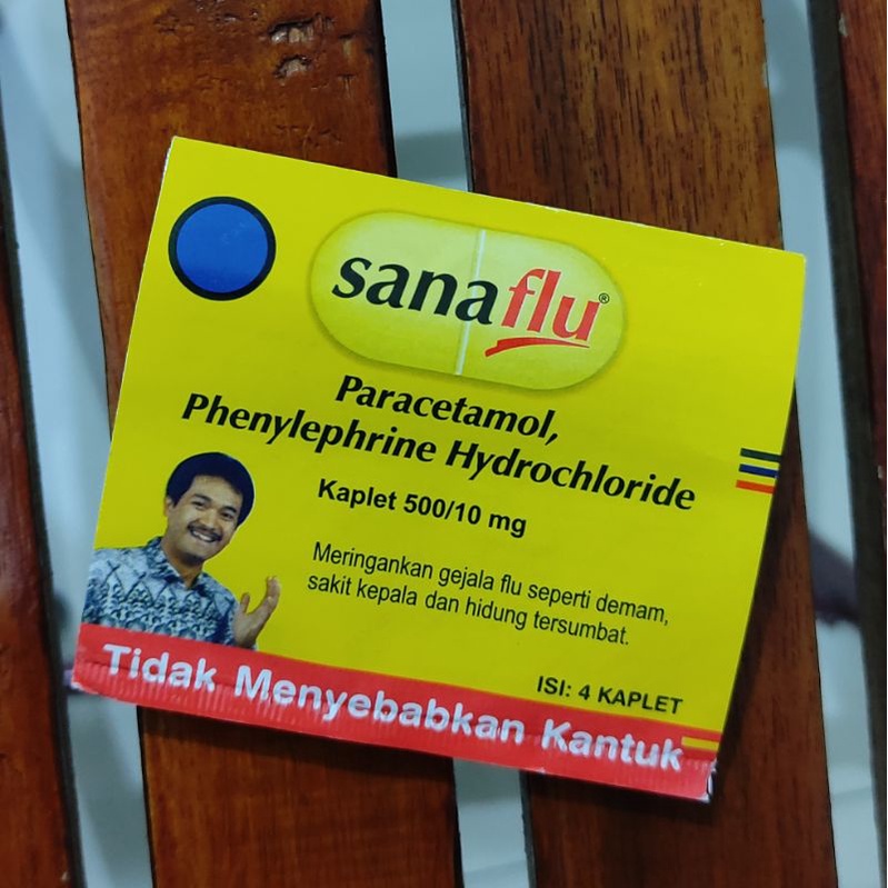 Sanaflu 4 tab / Obat Demam / Flu / Sakit Kepala / Hidung Tersumbat