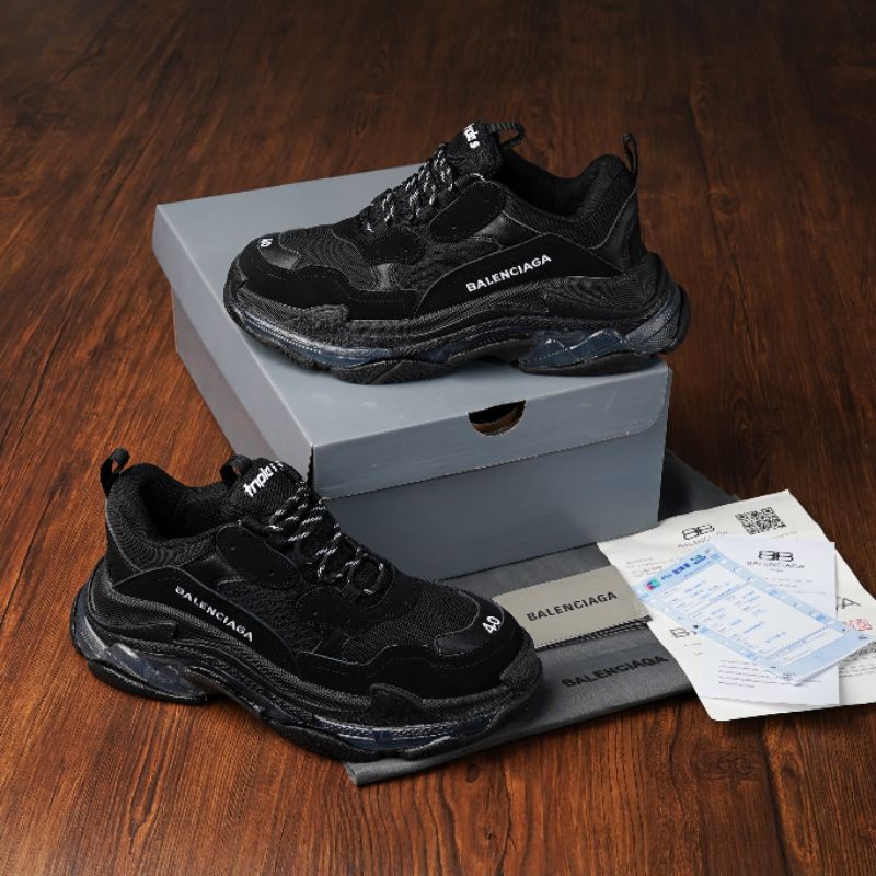 Баленсиага Triple s Clear sole Black