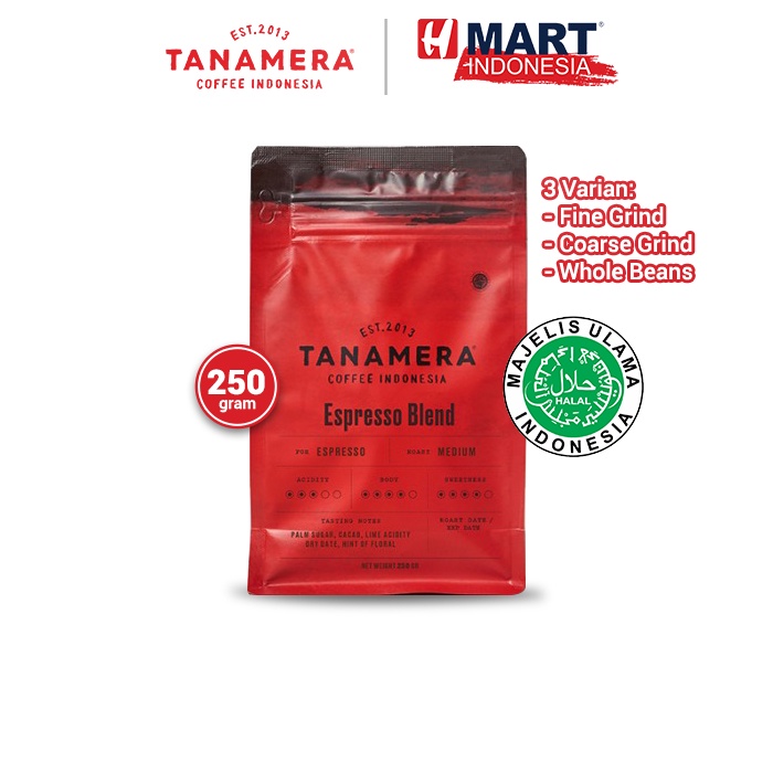 

TANAMERA COFFEE - Espresso Blend / Kopi Arabika 250 Gram 3 Varian