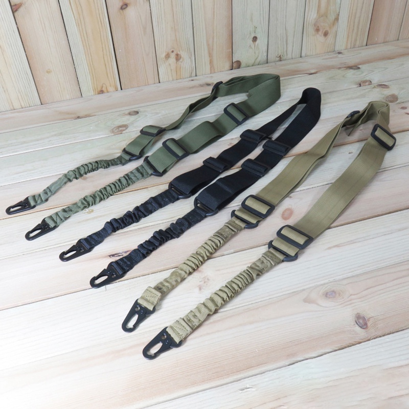 (LUCKID) Strap Bahu / Selempang Tactical 2 Titik Dengan Gesper Metal QD Untuk Senapan Outdoor