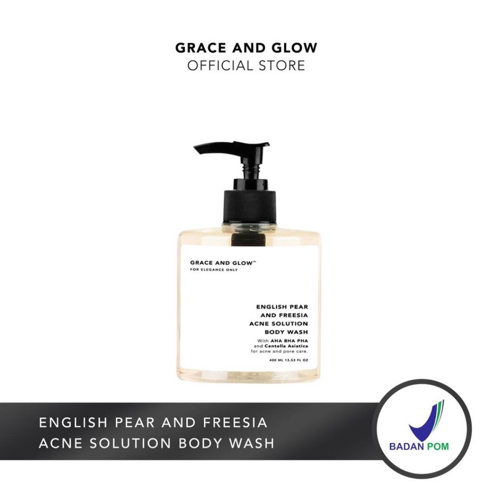 LYNE - Grace and Glow English Pearl and Freesia Acne Solution Body Wash 400ml