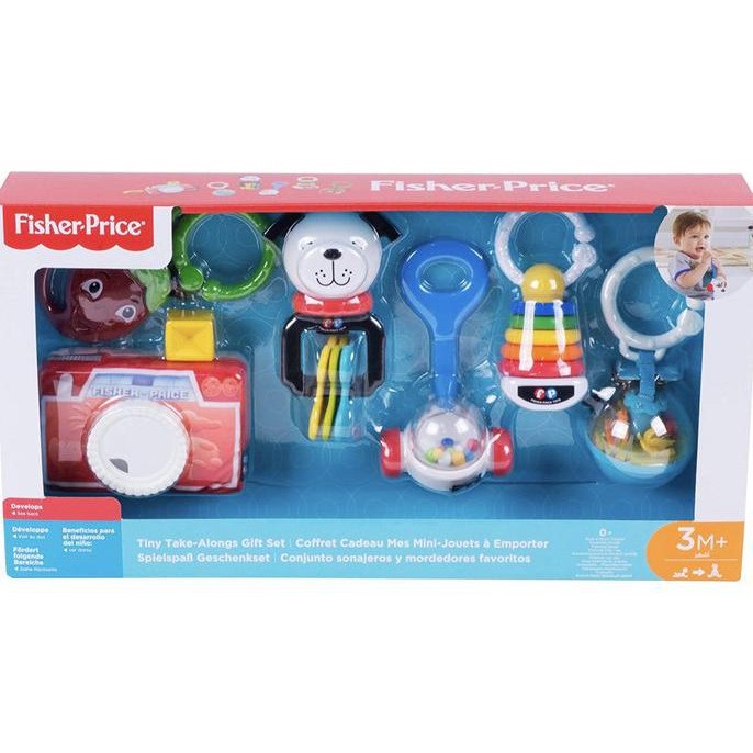 FISHER PRICE Tiny Take-Alongs Classic Gift Set / Mainan Bayi FBH63