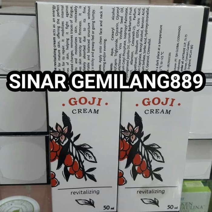 Terpopuler Goji Cream Anti Penuaan Asli Bpom