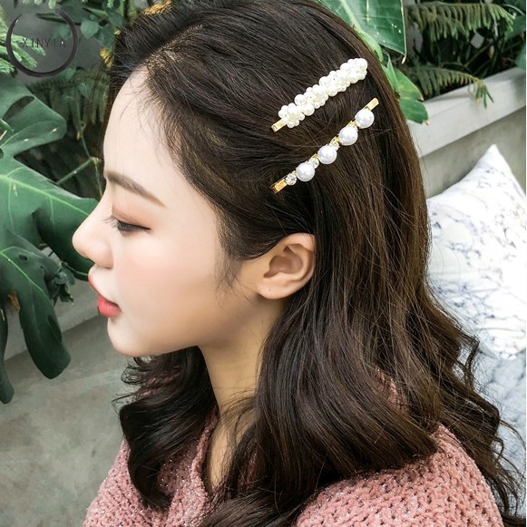 Jepit Rambut Mutiara Hairclip Barrette Untuk Fashion Wanita Korea Rambut Aksesoris Fashion