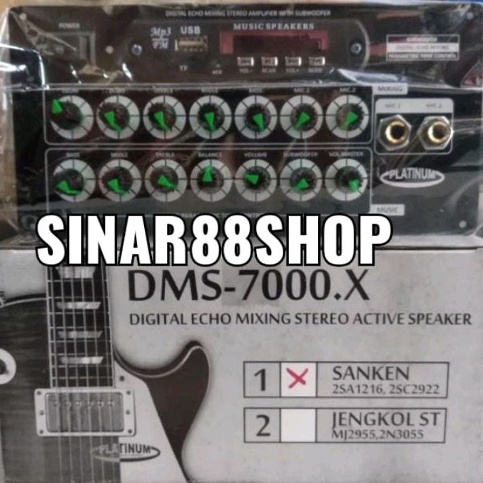 DMS7000X KIT TONE CONTROL SPEAKER AKTIF STEREO + POWER + MP3 + SUBWOOFER DMS-7000.X DMS 7000 FULL MI