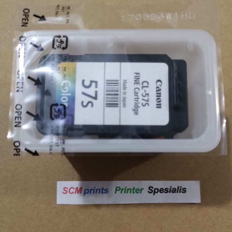 Asli Cartridge Warna CL57 Color CL-57s Tinta Canon New Original E400 E410 E460 E470