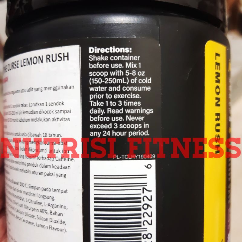 JNX SPORT THE CURSE COBRA LABS THE CURSE PRE WORKOUT COBRALABS PREWORKOUT ARGININE CITRULINE