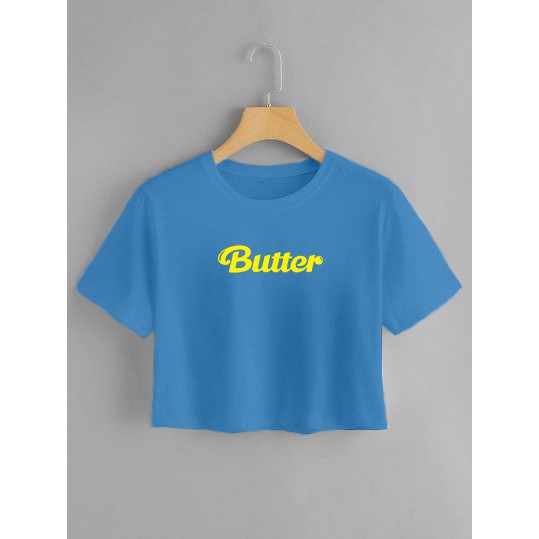 YOURSTYLE1119 - kaos crop butter KARAKTER all size kekinian kaos terlaris