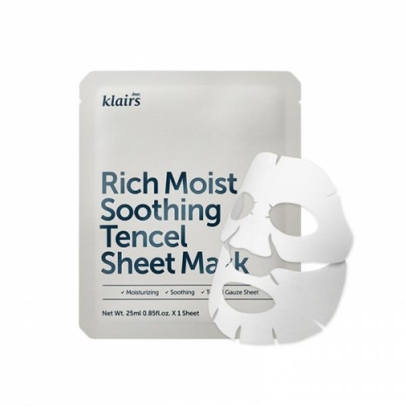 

KLAIRS Rich Moist Soothing Tencel SHEET MASK (1pc)