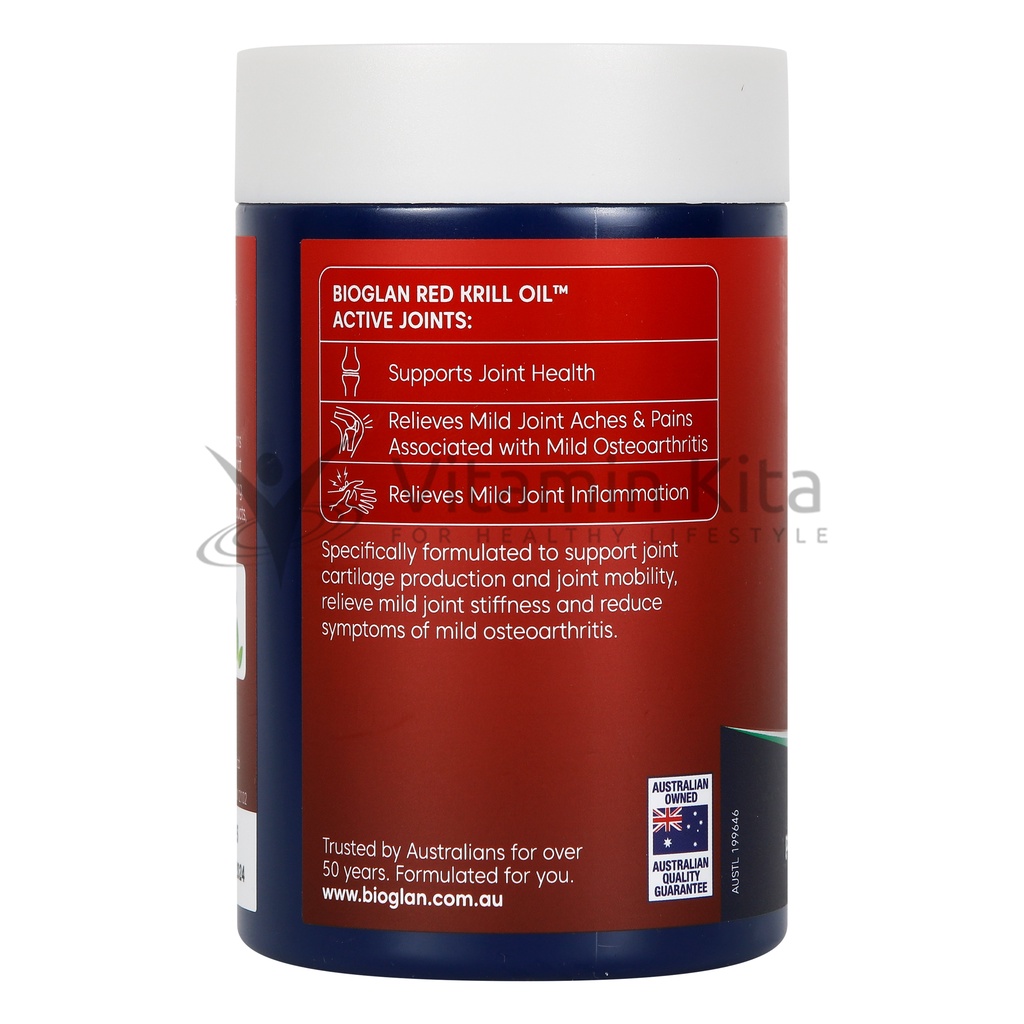 Bioglan Red Krill Oil Active Joints (60 Soft Capsules)