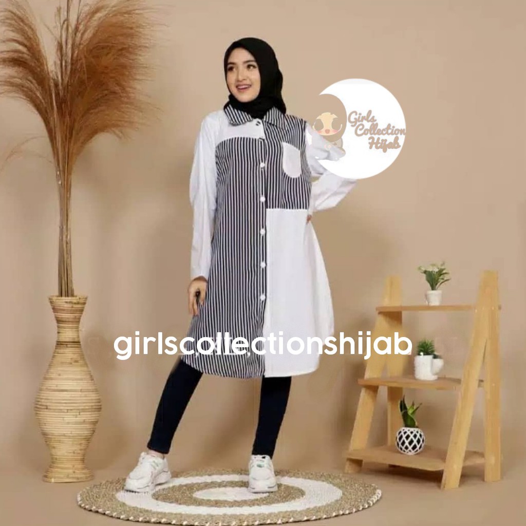 SR TUNIK WANITA CANDY / ATASAN WANITA / BAJU KANTOR LUCU DAN KEKINIAN