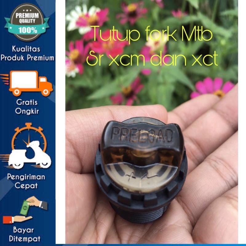 tutup fork sepeda mtb preload sr suntour xct xcm xcr