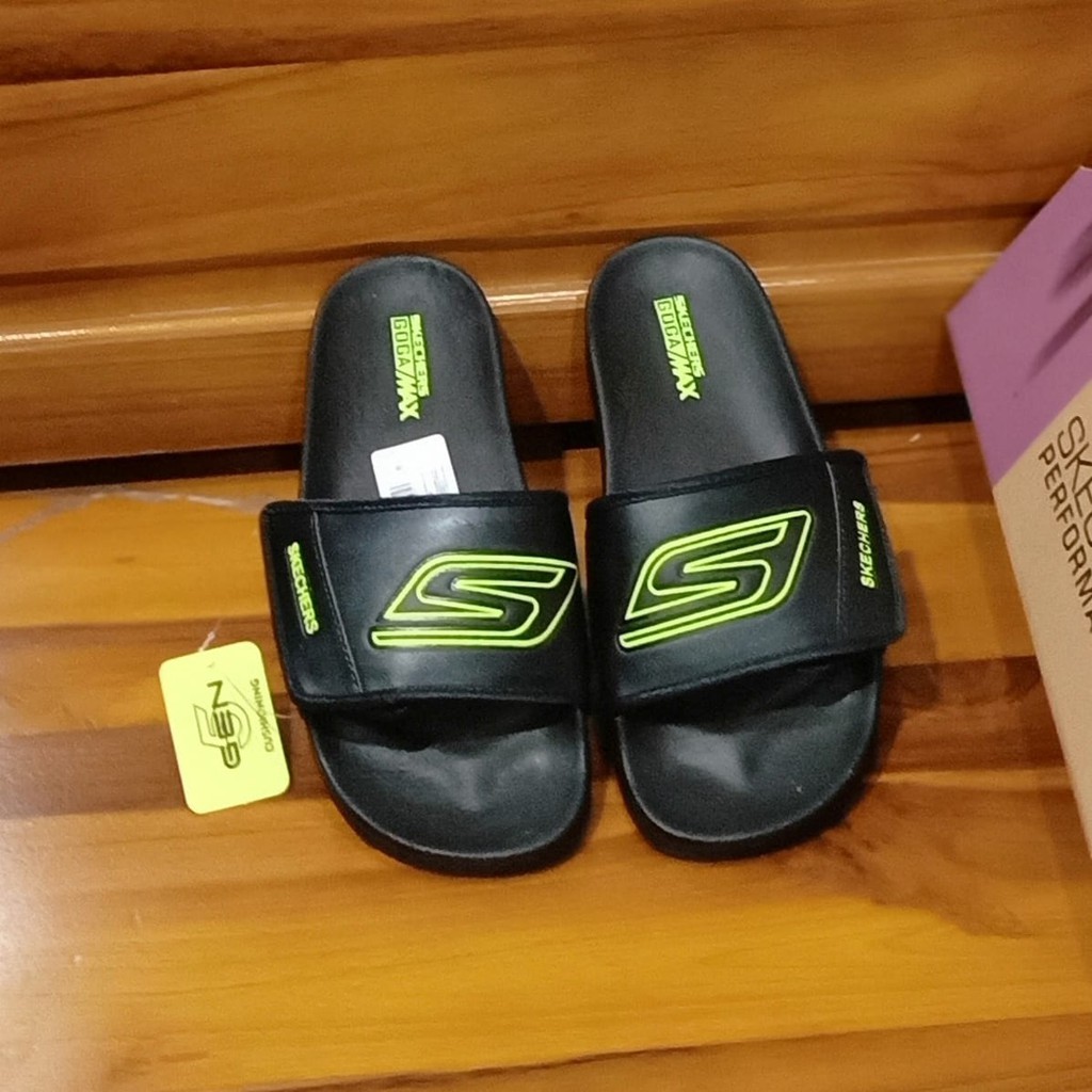 Sandal pria &amp; wanita Skecher Fashion import casual Distro slip on Selop terbaru termurah Santai COD