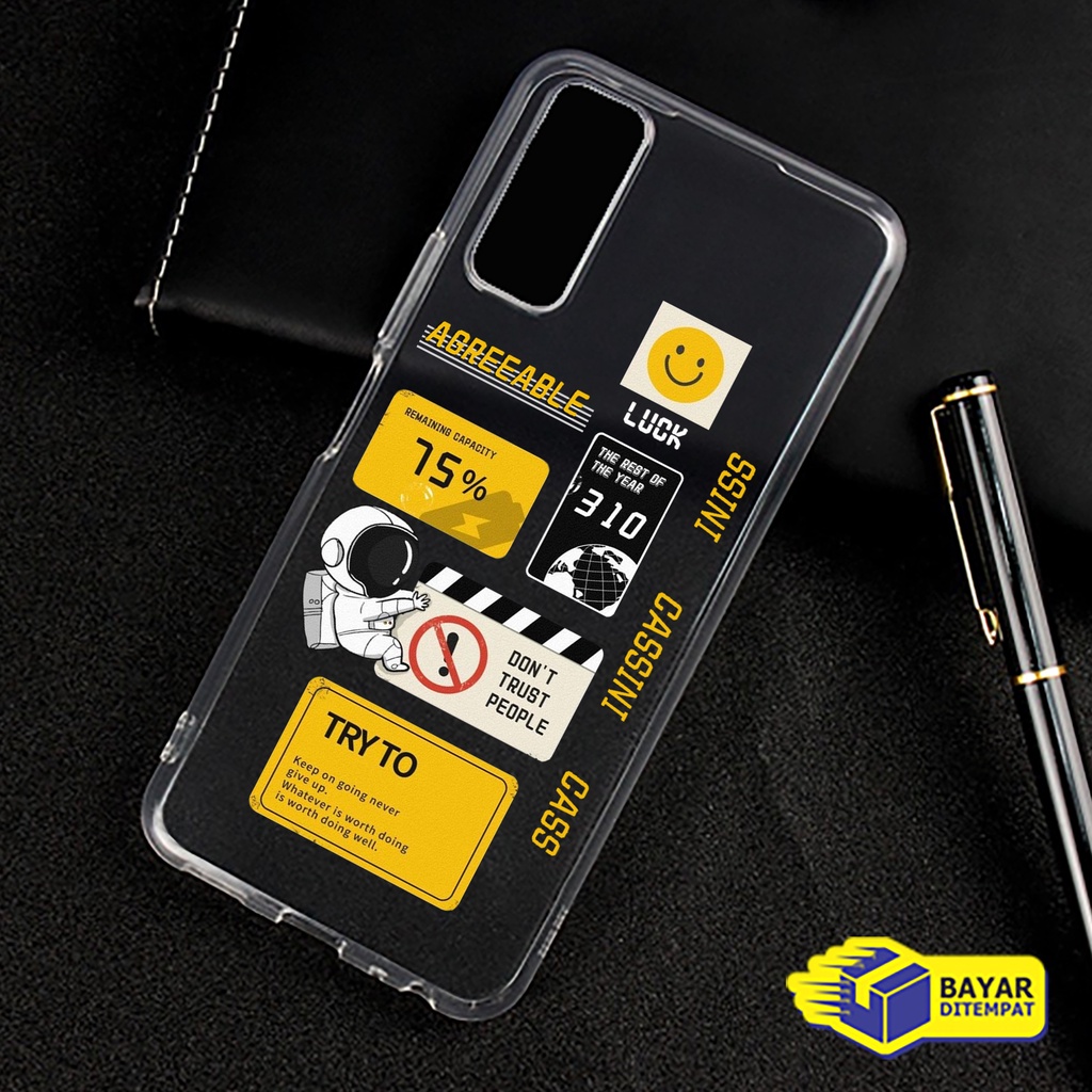 Softcase Bening Astronot VIVO Y91 Y91C Y30 Y30i Y50 S1 S1 PRO Case Silikon Clear Case