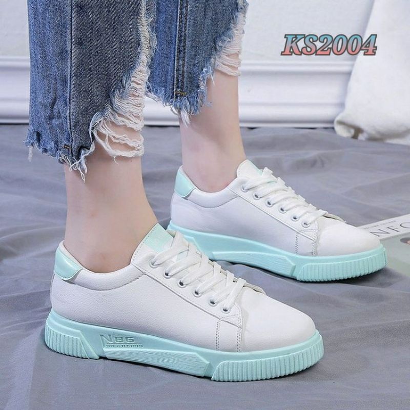 [SALE] LITTLE WHITE SNEAKERS WANITA KOREAN KS2004 IQ #Realstock