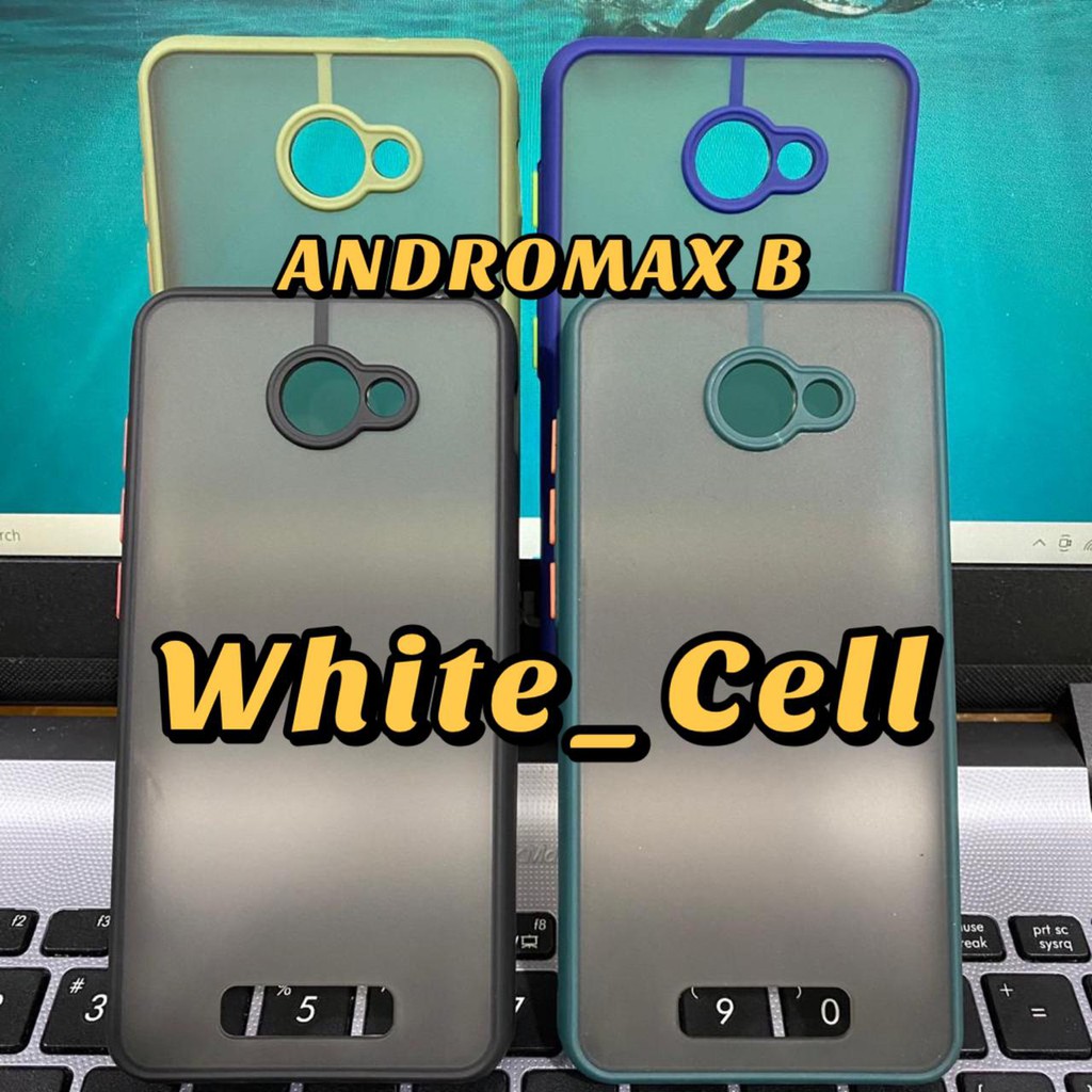 ANDROMAX A B Case Dove Matte Mychoice Slim Case Fuze Macaron