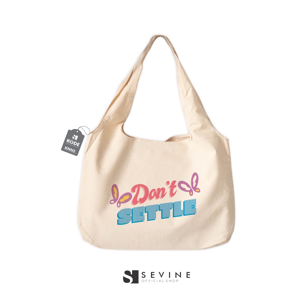 Sevine Totebag Kanvas Bonnie Tas Wanita Totebag Kuliah Laptop Quotes Vintage Danish Pastel Retro Motivation Aesthetic - KNN