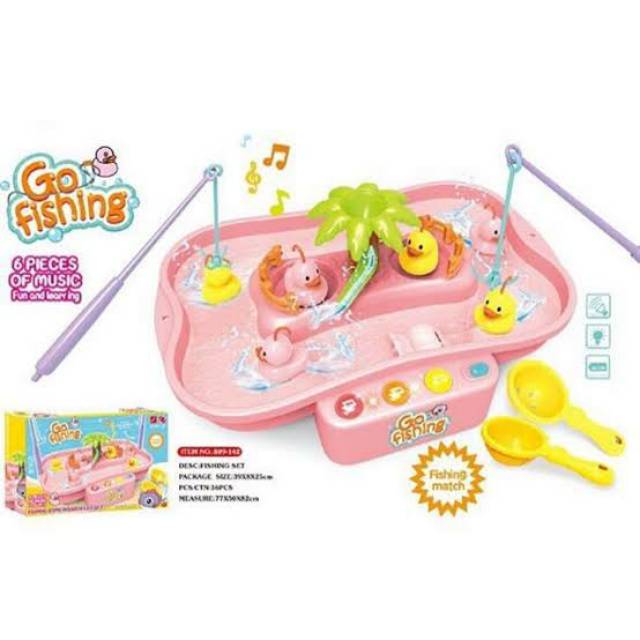 Mainan pancing bebek / pancing ikan / pancingan bebek / mainan go fishing /pancing ikan di air