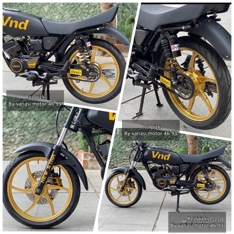 velg vnd six start yamaha rx king velg rx king vnd six start original vnd