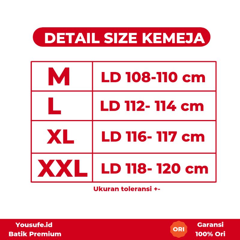 Kemeja Atasan Batik Pria Lengan Panjang Regular Seragam Kantor Premium Formal Casual Grosir COD