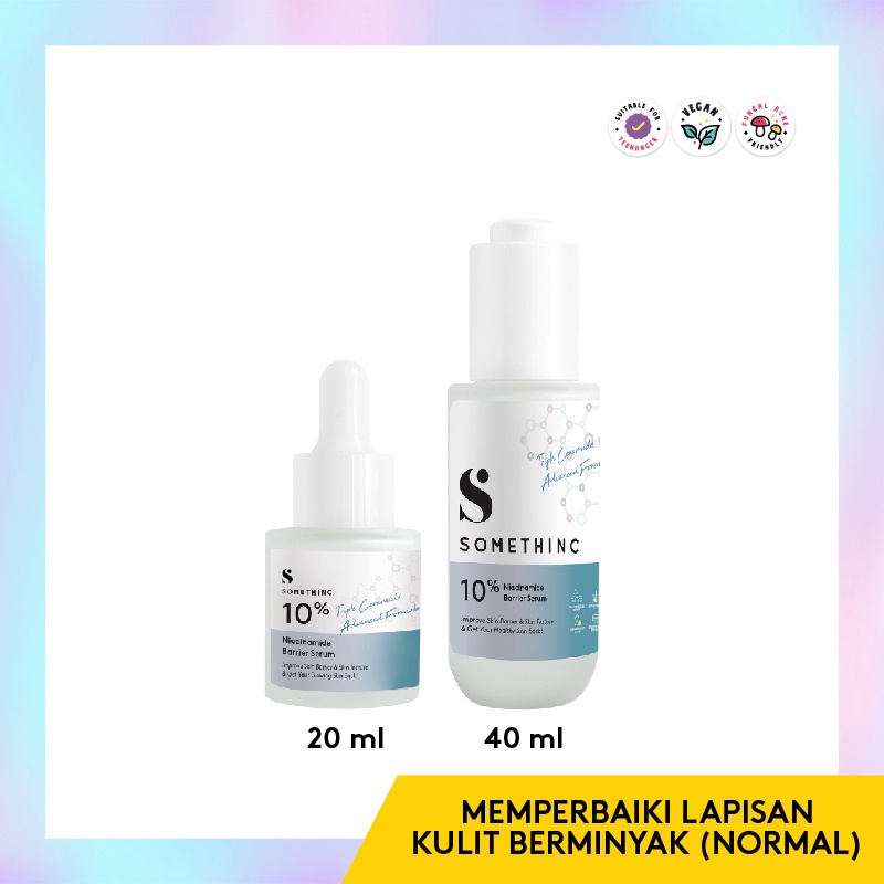 SOMETHINC 10% Niacinamide Barrier Serum - Memperbaiki Lapisan Kulit Berminyak (Normal) / BPOM / HALA