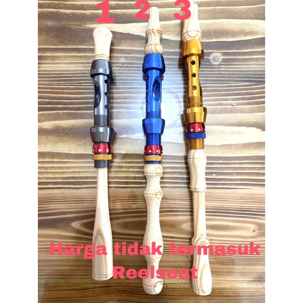 GAGANG PANCING JORAN UDANG KAYU JATI BELANDA TANPA SALAI