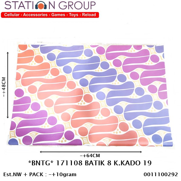 

BINTANG 171108 BATIK 8 KERTAS KADO
