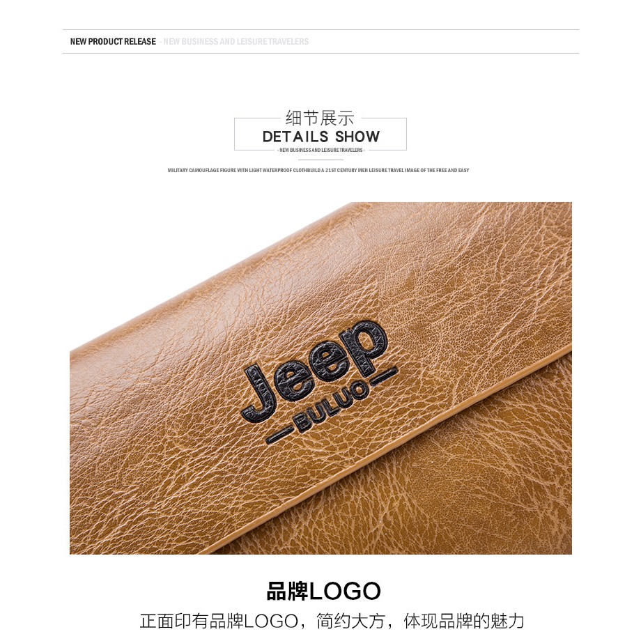 Clutch Dompet Jeep / Tas Tangan Hand bag Pria Wanita Murah / Clutch Kantoran Import PU High Quality