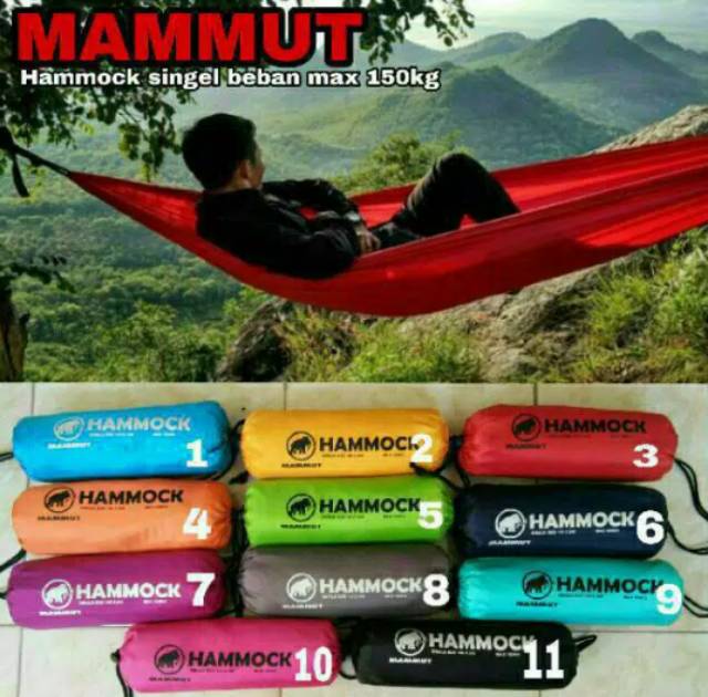 Ayunan Hammock Tempat Tidur Gantung Beban 150kg