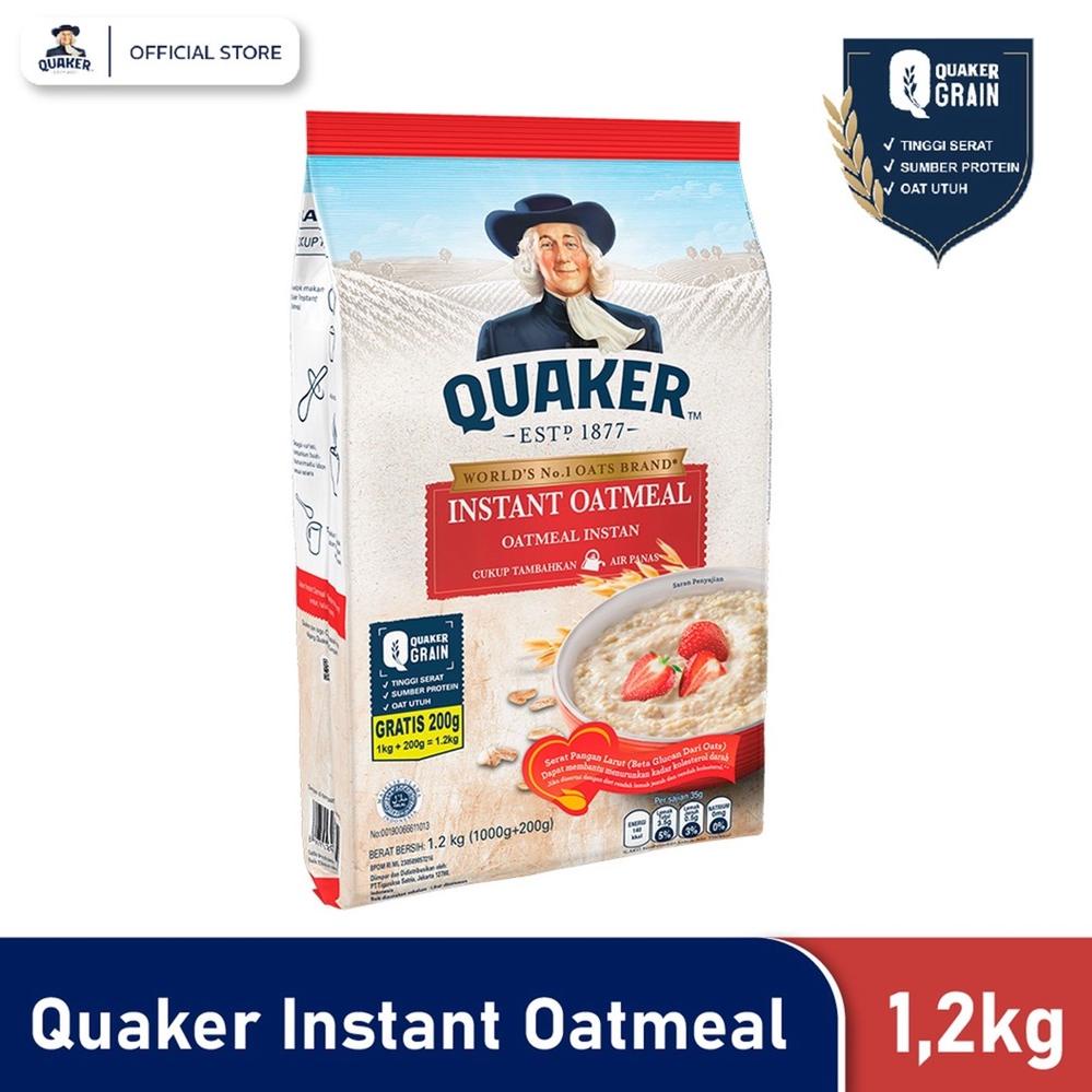 

[KODE PRODUK 8SYRS10082] Quaker Instant Oatmeal 1200 gr