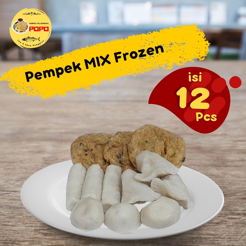 

PEMPEK MIX 4 MACAM [ VAKUM FROZEN ] ASLI BANGKA ISI 12 PCS + CUKO / CUKA HITAM