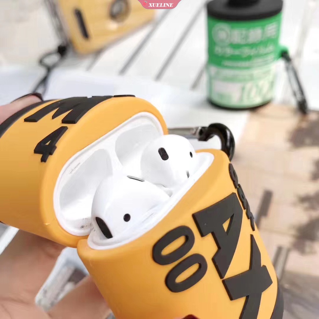 Cover Pelindung Bahan Silikon Anti Jatuh Dan Gores Bentuk Kartun Kamera Untuk AirPods 1 2