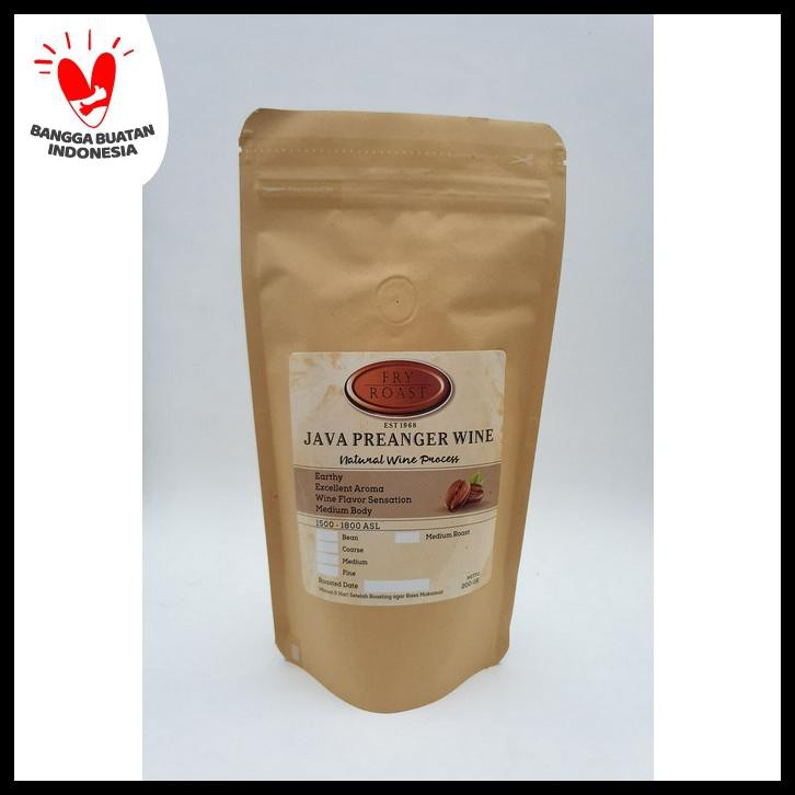 

Kopi Arabica Java Preanger Natural Wine Process 200 Gr Biji Dan Bubuk - Biji
