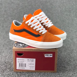 orange van sneakers