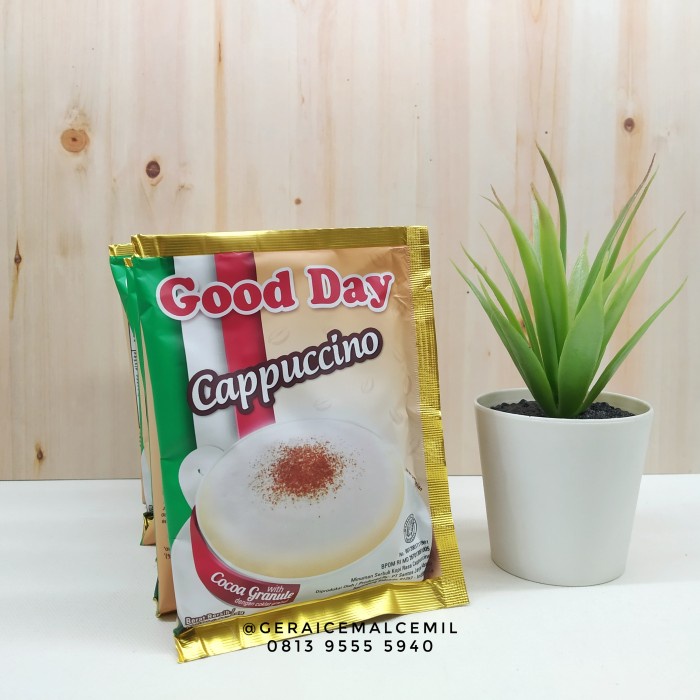 

ge01fgf Good Day Cappuccino | 1 Renceng (10 Pcs) Ds20X11