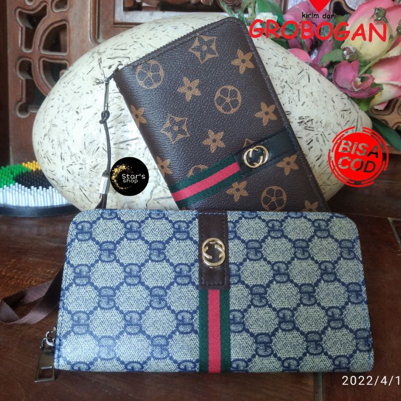 dompet panjang wanita / dompet genggam wanita / dompet tangan / dompet sleting besar