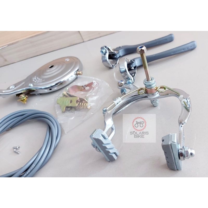 Rem Tromol Sepeda CTB Jengki Lengkap Set Ori PACIFIC 90MM