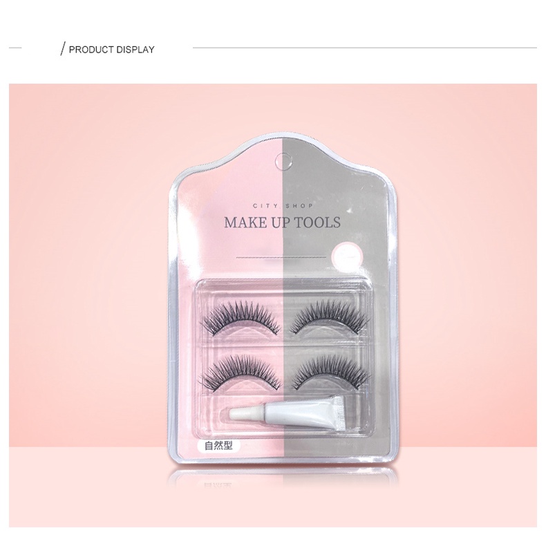 [Saucezhan]CITY SHOP False Eyelashes - Bulu Mata Palsu (Natural Type) 2 Pairs