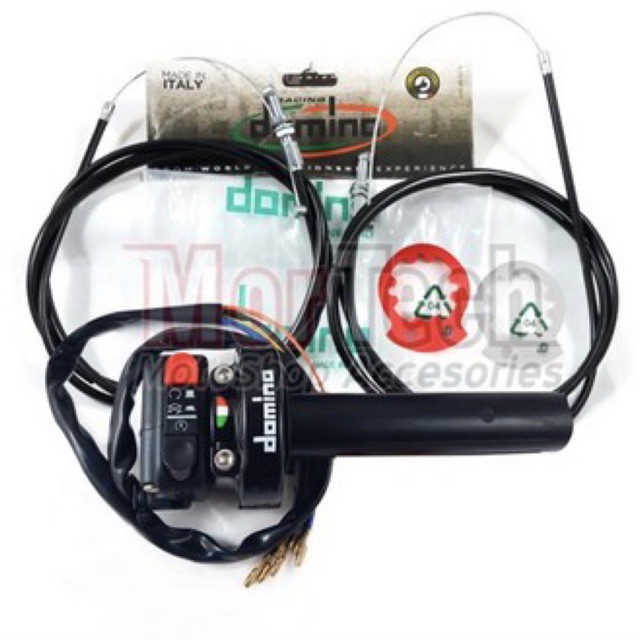 Gas Spontan Domino plus Holder Saklar Switch Kanan 2 Tombol PCX Nmax Aerox ADV 150 dll