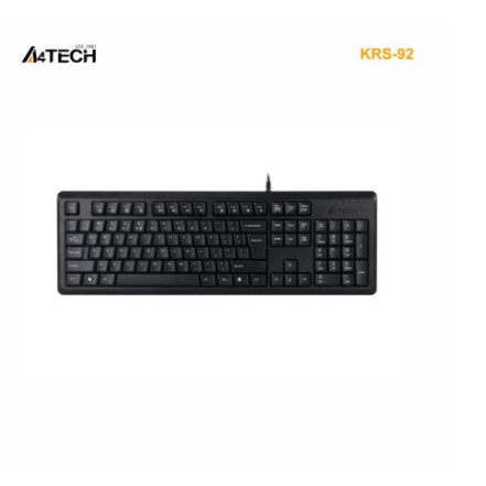 Keyboard a4tech wired usb 2.0 Natural-A 104 key round edge silent krs-92 krs92