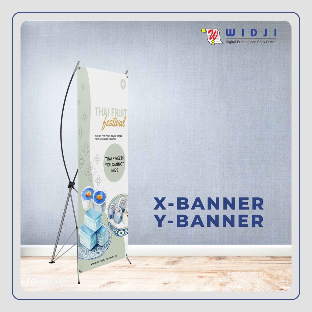 Jual Print / Cetak X-Banner / Y-Banner Ukuran 60X160 Cm Bahan Luster ...