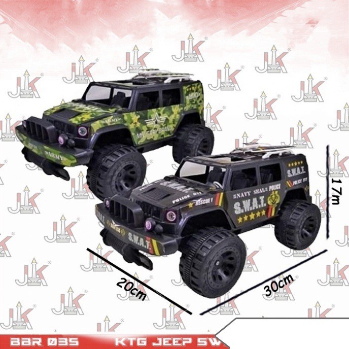 MAINAN MOBIL JEEP TENTARA/ BBR035