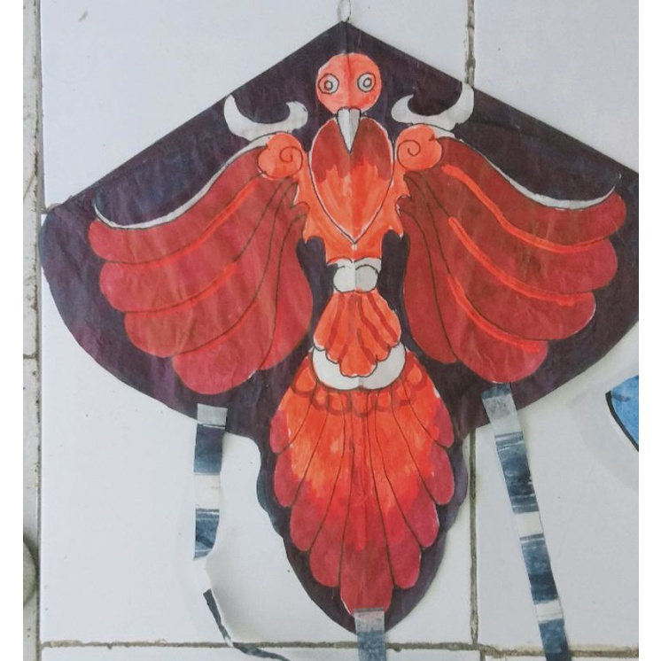 layang layang/hiasan dinding motif burung