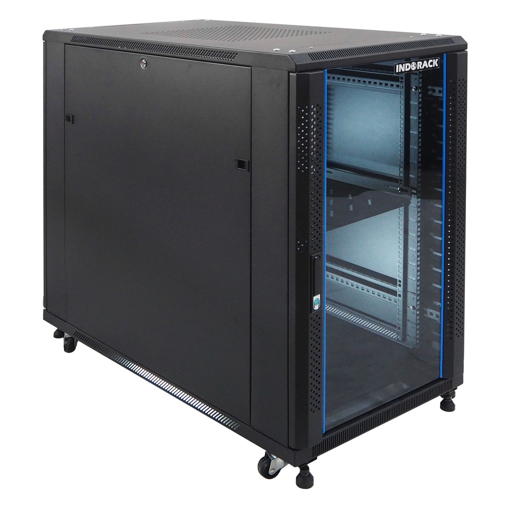 INDORACK CLOSE RACK 20U DEPTH 1150MM GLASS DOOR - IR11520G RACK SERVER 20U NOT ABBA NIRAX FORTUNA