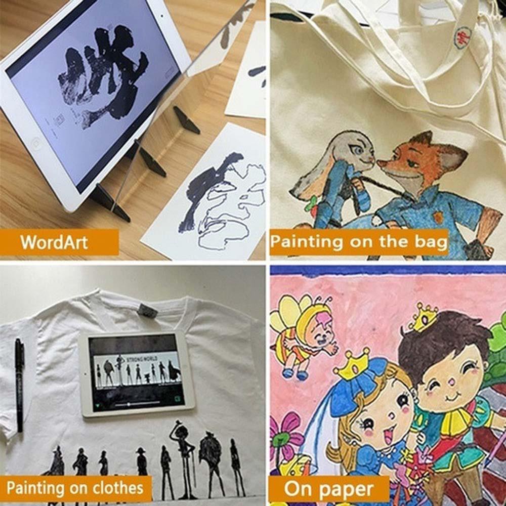 Lanfy Pembantu Sketsa Cat Copy Mirror Tracking Peredupan Bracket Papan Gambar Alat Menggambar Lukisan
